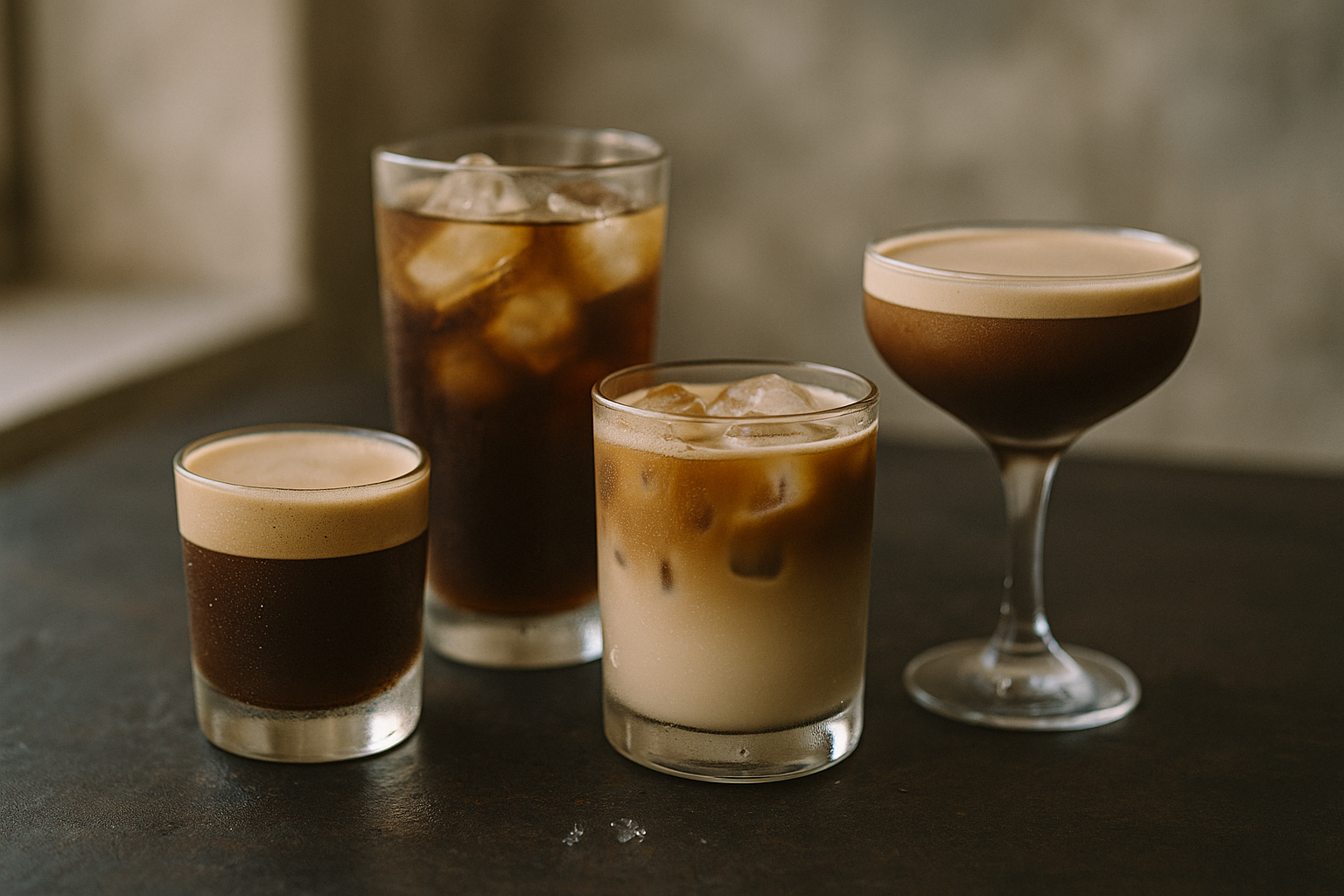 Kalter Kaffee: Espresso Freddo, Cold Brew, Iced Latte und Shakerato