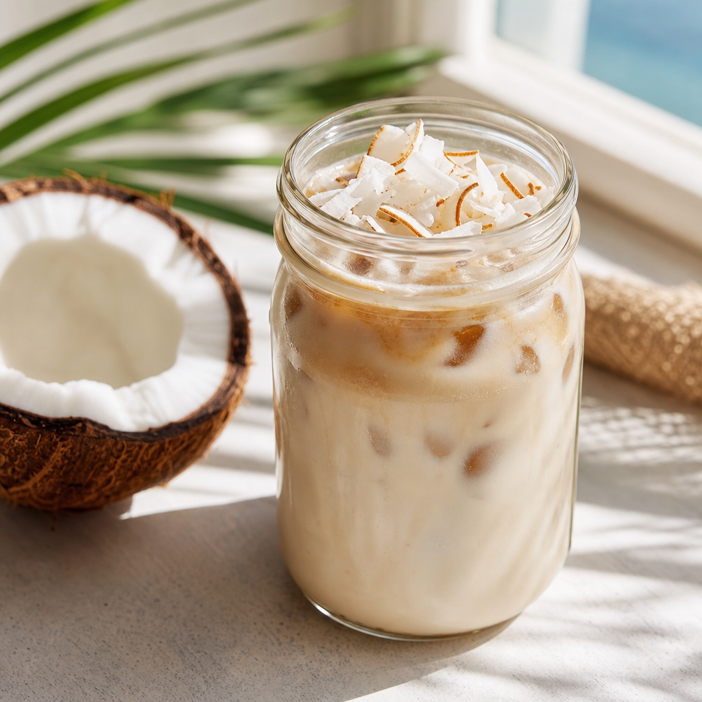 Coconut Cold Brew mit Kokoswasser